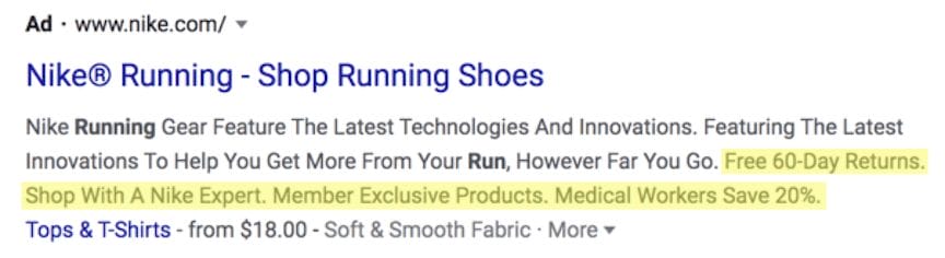 Google Ads Callout Extensions4