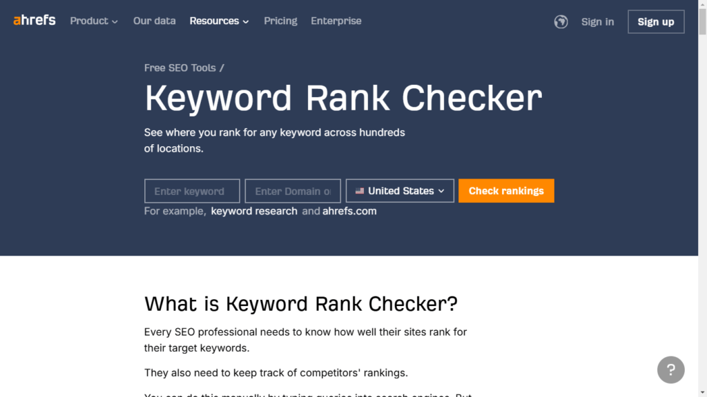 The Best 7 Free keyword rank checker tools for SEO 2 7