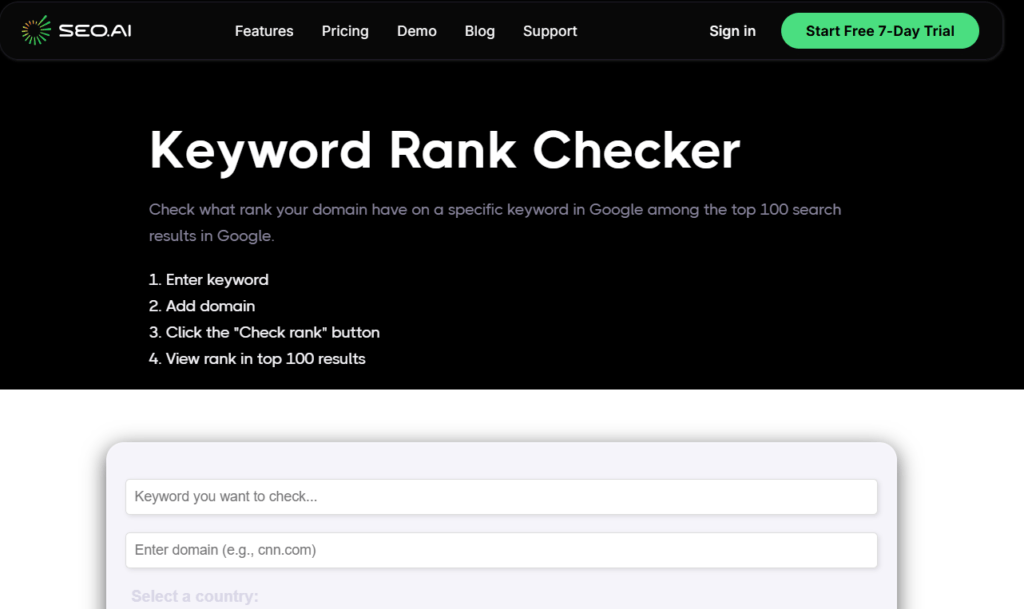 The Best 7 Free keyword rank checker tools for SEO 4 9