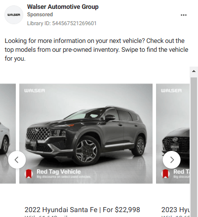 Automotive Facebook Ads Examples2