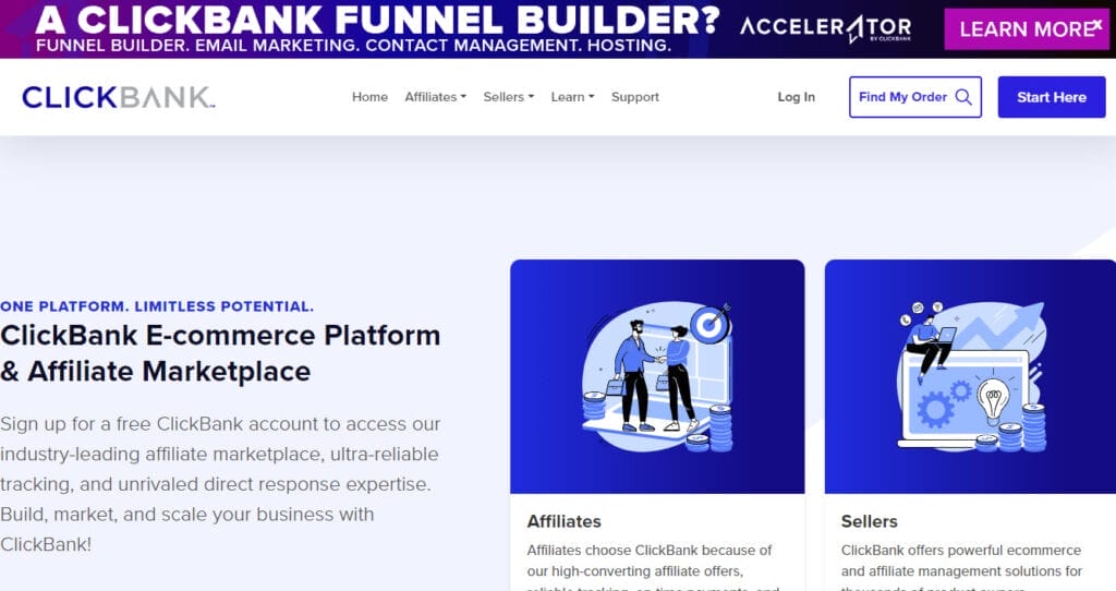 7 Best Affiliate Marketing Platforms for Ecommerce Marketers 12 ClickBank