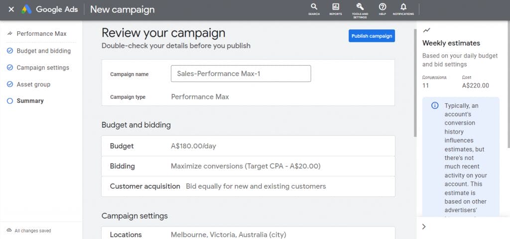 Unlocking Success: How to Create Performance Max Campaign That Drive Results 5 Create Performance Max Campaign5