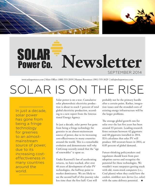 Email marketing solar