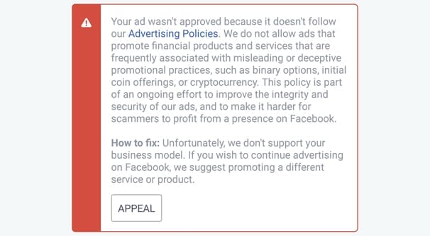 Avoiding Facebook Ad Rejections: Tips for Compliance and Approval 2 Facebook Ad Rejection2