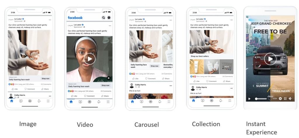 Restaurant Facebook Ads examples