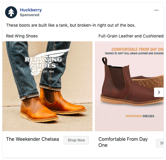 Facebook Carousel Ads 