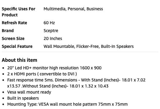 Highlight special features or benefits