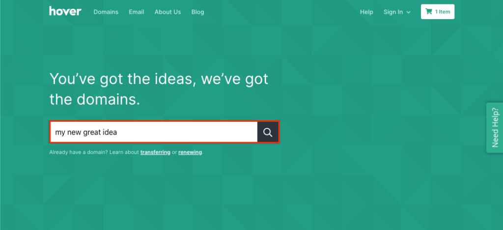 10 Best Domain Registrars for business: An In-Depth Review 17 Hover