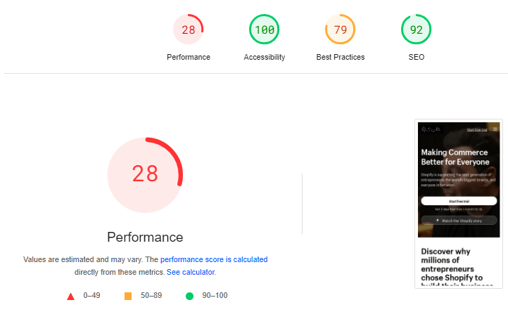 Increase page loading speed