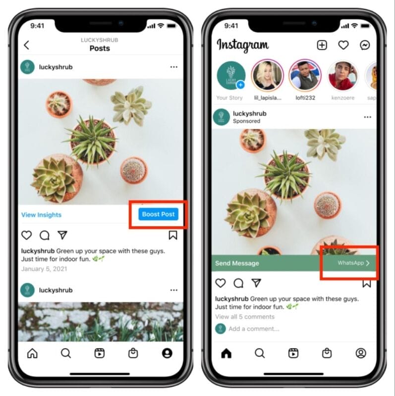 Instagram Call to Action Examples