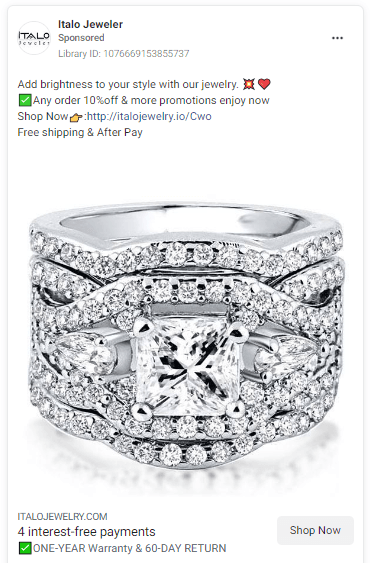 Facebook Jewelry Ads