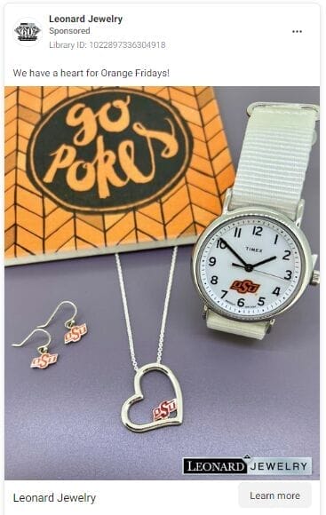 Facebook Jewelry Ads