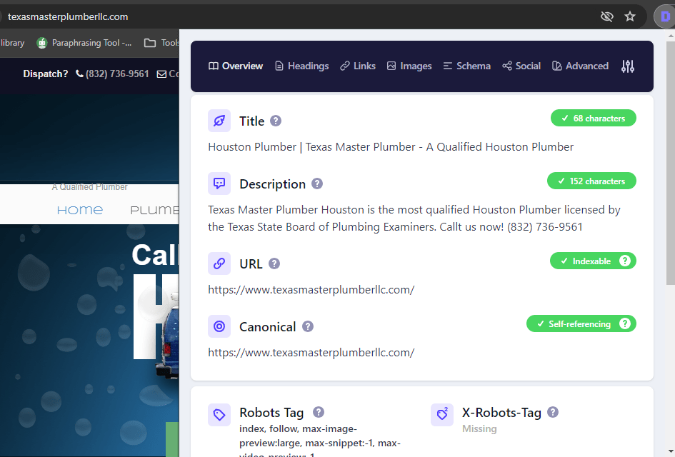 Optimize headers URLs titles and descriptions