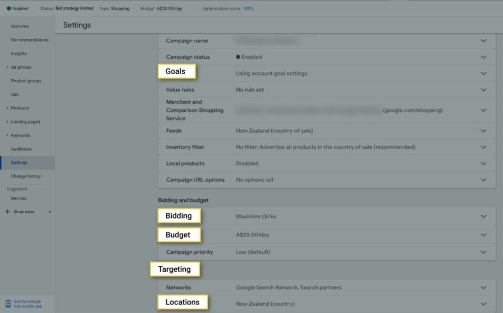Optimizing Google Shopping Campaigns