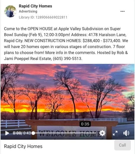 Real Estate Facebook Ad Examples