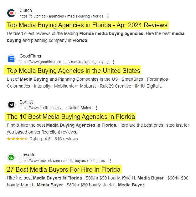 Media Buyer Agency