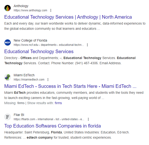 Search Engines (SEO) in edtech