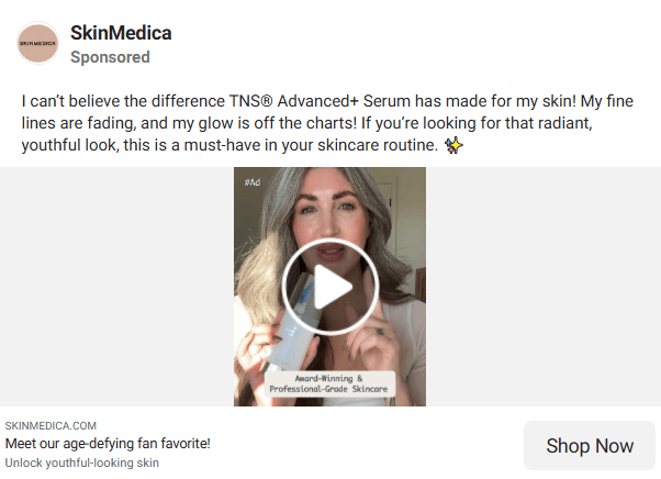 Skincare Facebook Ads Examples3