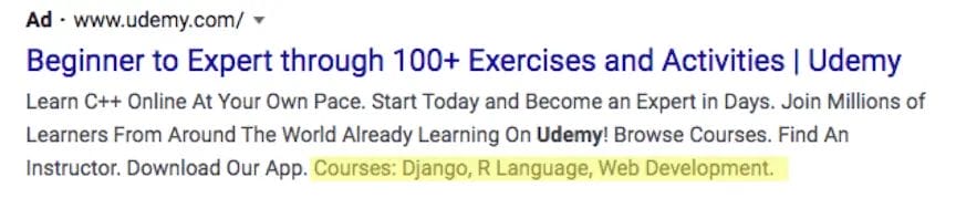 Structured Snippet Extensions Examples2