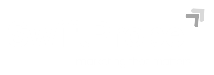 SwiftPropel white logo