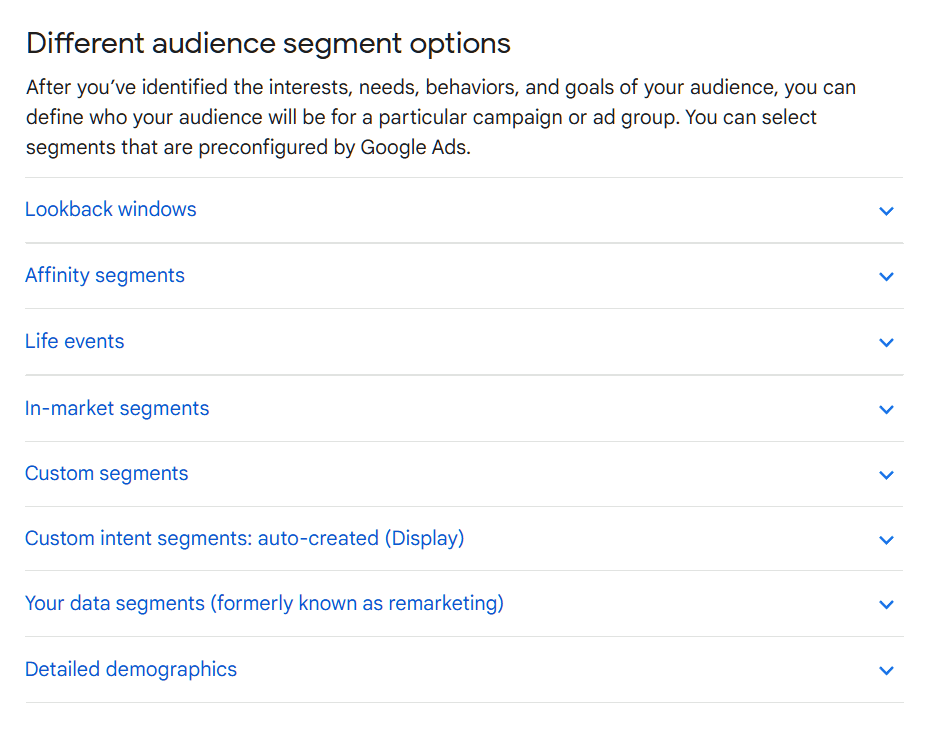 Targeting an audience
