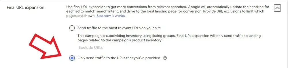 Use Final URL Expansion2