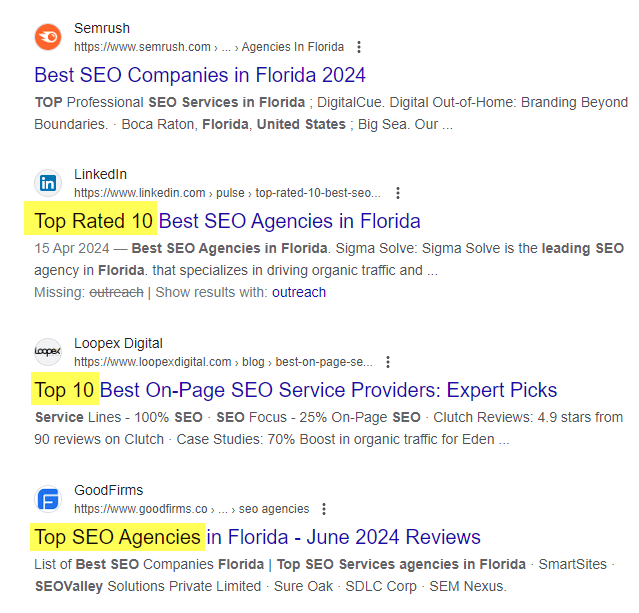 Use link directories wisely