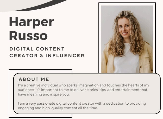 Create an Influencer Media Kits