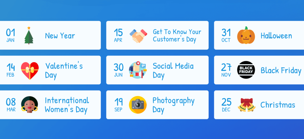 content calendar