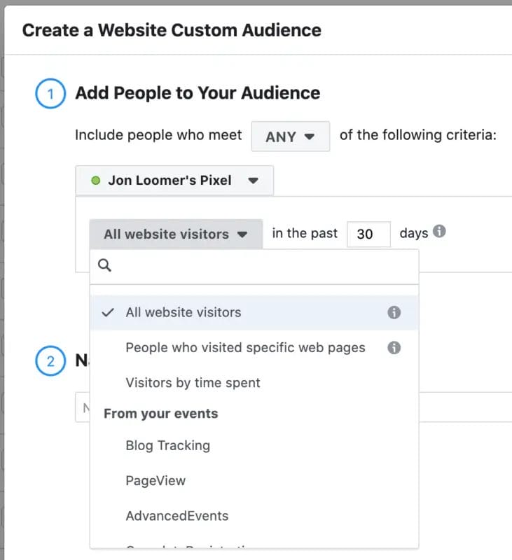 How to Launch a Successful Facebook Ad Retargeting Campaign 3 custom audience