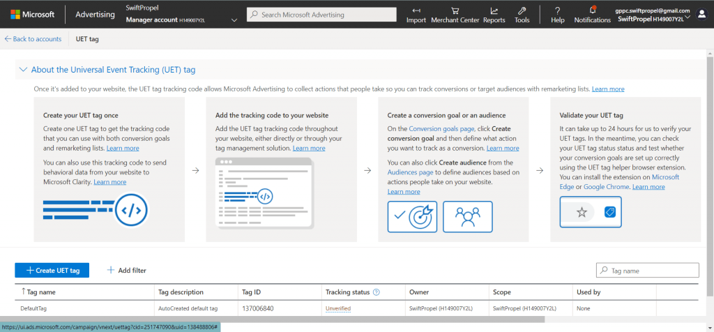Setup conversion tracking for Microsoft Advertising using Google Tag Manager 2 image 137