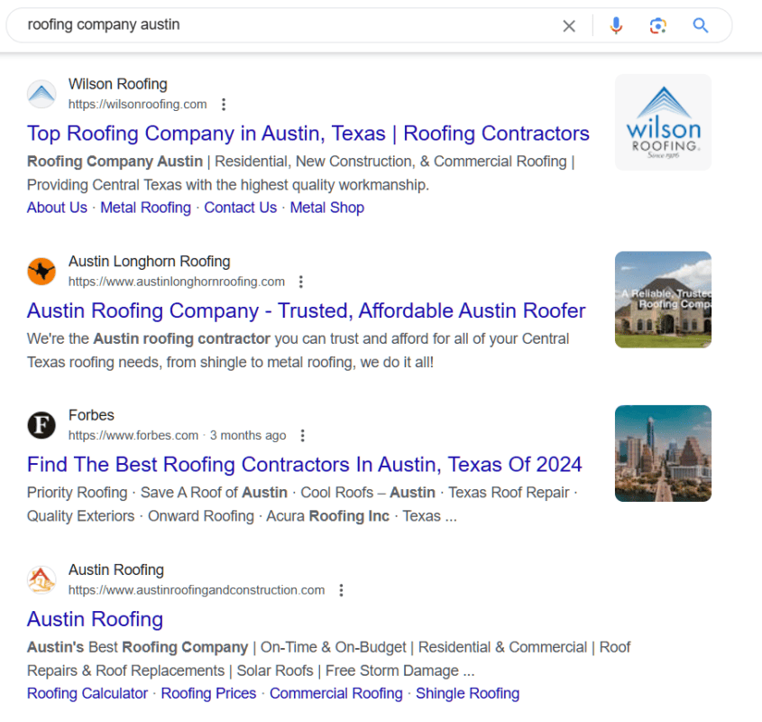 Local Competition for Roofing Industry