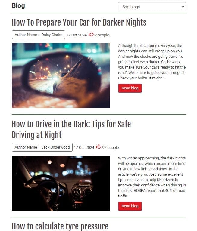 tyre & automotive blog