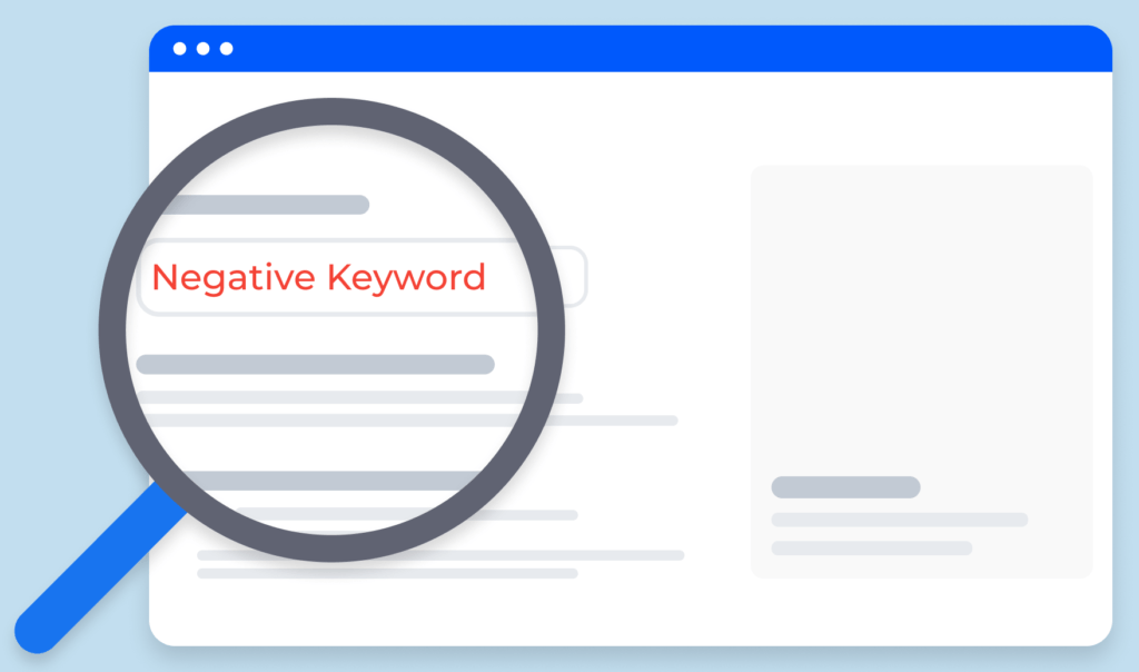negative keywords