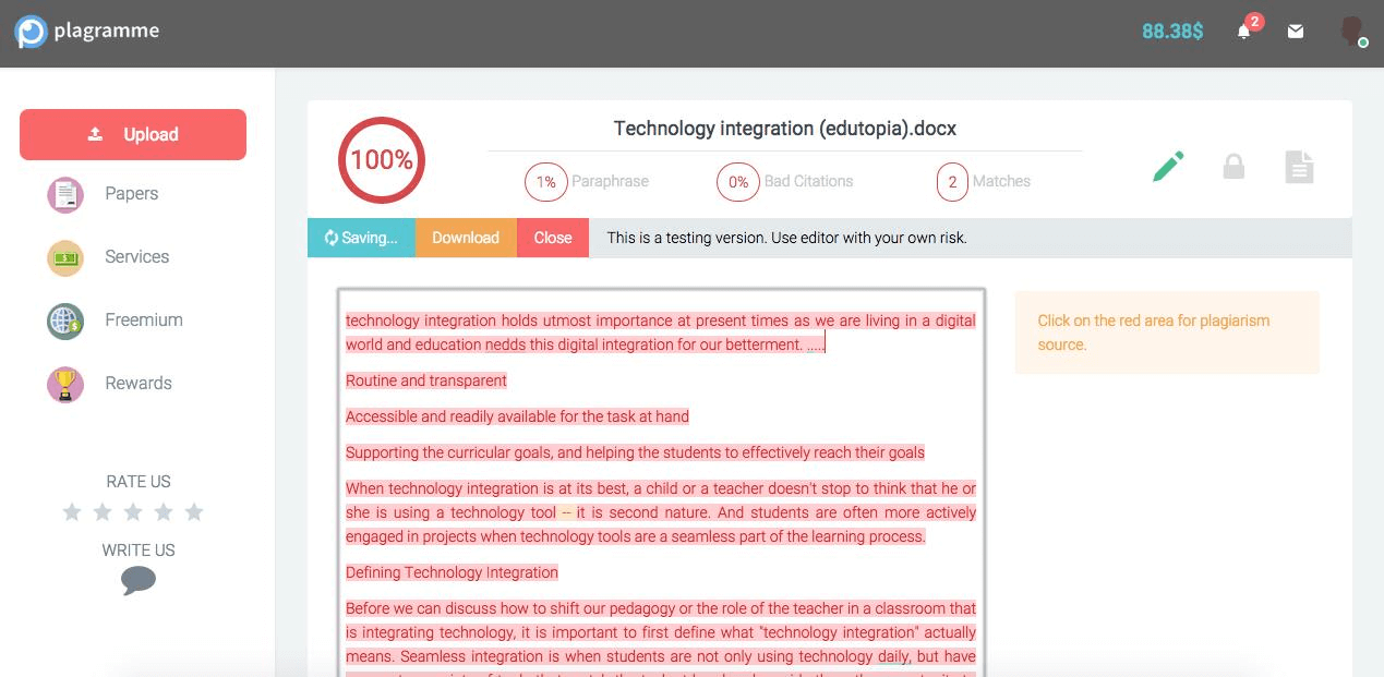 Plagiarism checkers