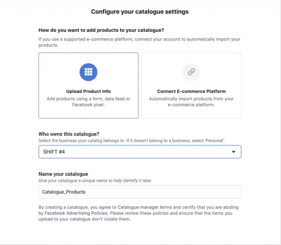 How to Launch a Successful Facebook Ad Retargeting Campaign 2 product catalog