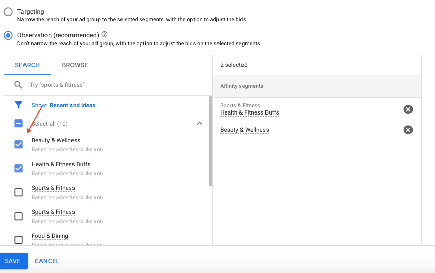 right audience for google ads