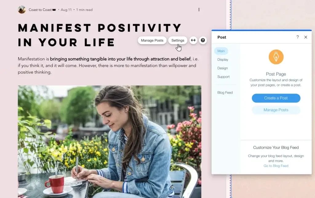 Unleash Your Creativity: Exploring the 5 Best Blogging Platforms 3 wix blog