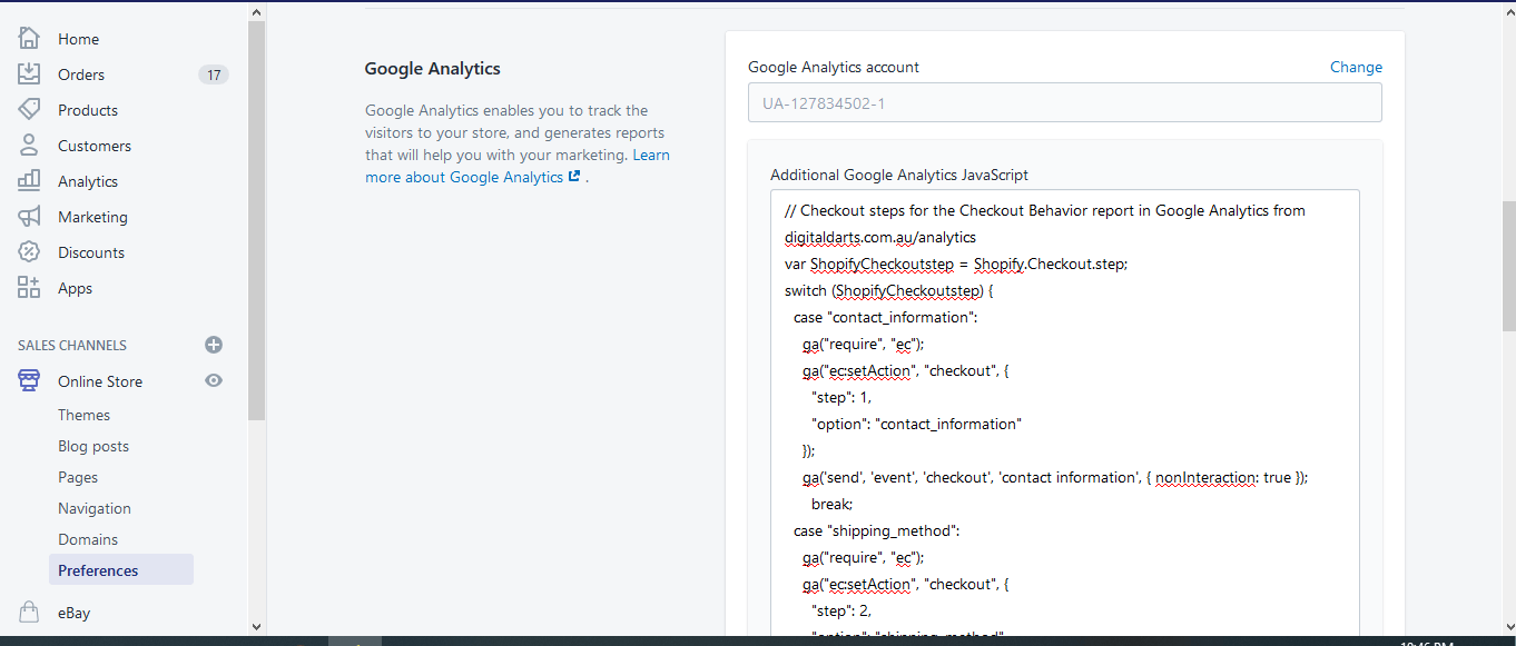 Setting up Google analytics for Ecommerce tracking 14 word image 139