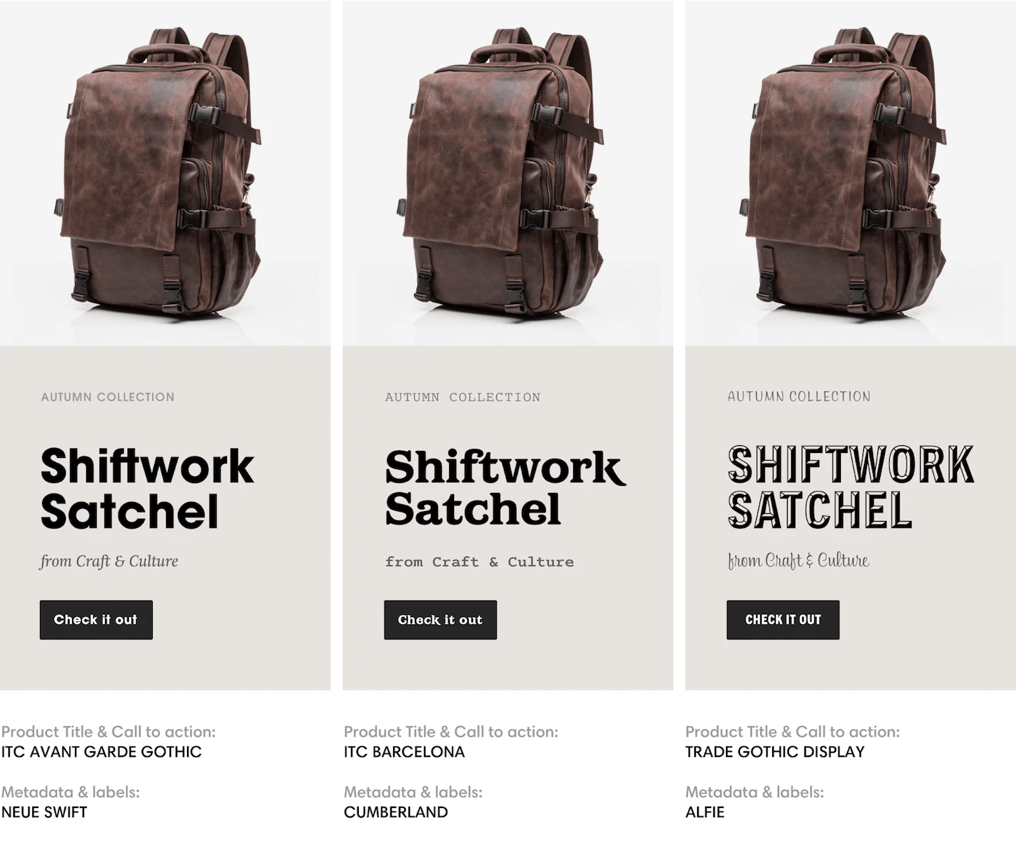 fonts for an Ecommerce Store